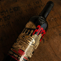 Chiefs 2023 Champions City Etched Wine Bottle