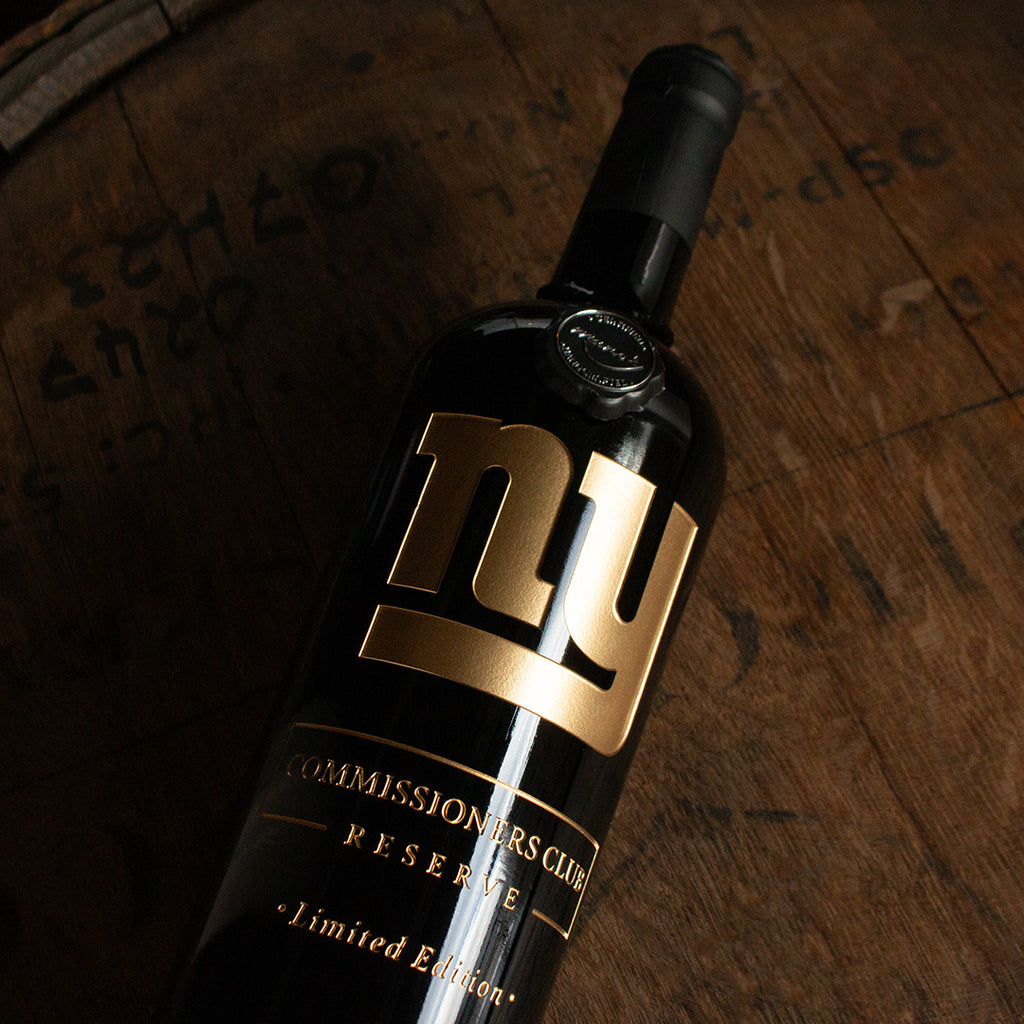NY Giants Exclusive 2023 Commissioners Club Etched Wine