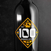 University of Missouri Memorial Stadium 100 Year Etched Wine
