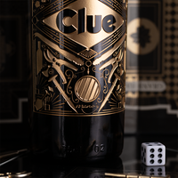 Clue Murder at the Winery Etched Wine Bottle