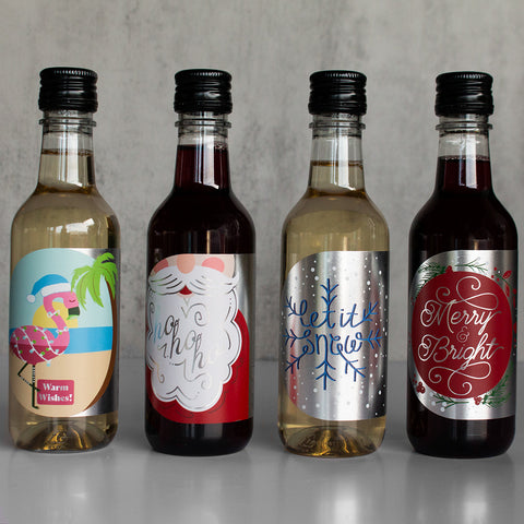 Mini Wine Stocking Stuffer Mix 4 Pack