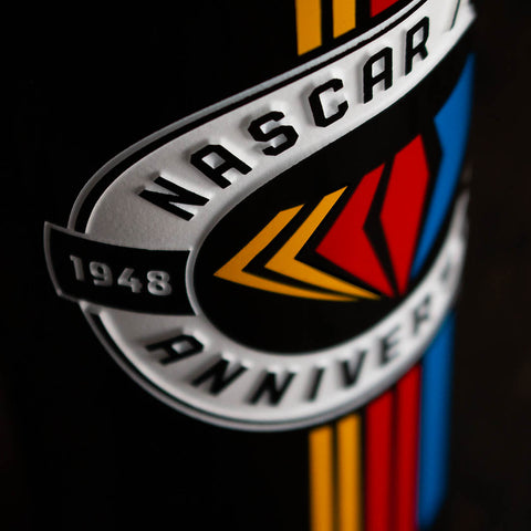 NASCAR 75th Anniversary Logo Etched Wine