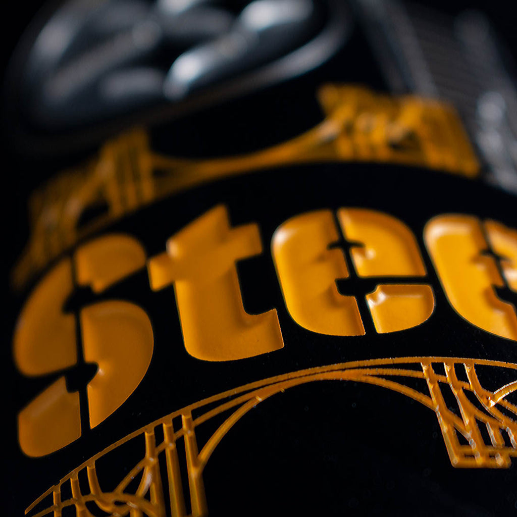 Pittsburgh Steelers Skyline Etched Wine