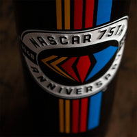 NASCAR 75th Anniversary Logo Etched Wine