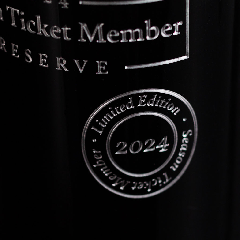 Houston Texans Season Ticket Member Etched Wine Bottle