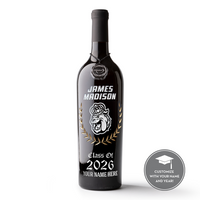 James Madison Custom Alumni Etched Wine