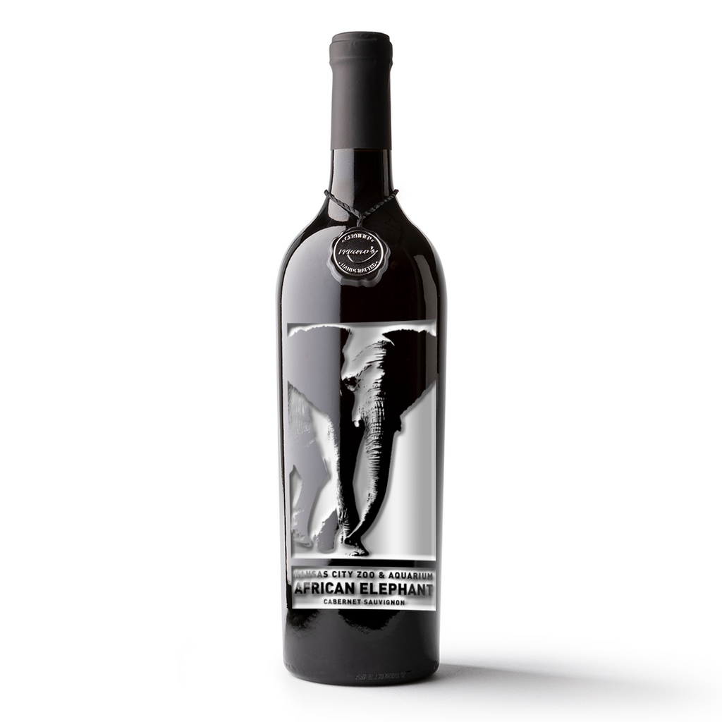 African Elephant Etched Cabernet Sauvignon