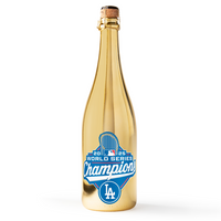 Los Angeles Dodgers™ 2025 World Series™ metallic gold blanc de blanc bubbly wine