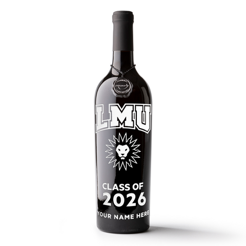 Loyola Marymount University Custom Alumni Etched Wine