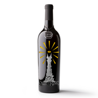 The Lord of the Rings Eye of Sauron Tower Etched Wine