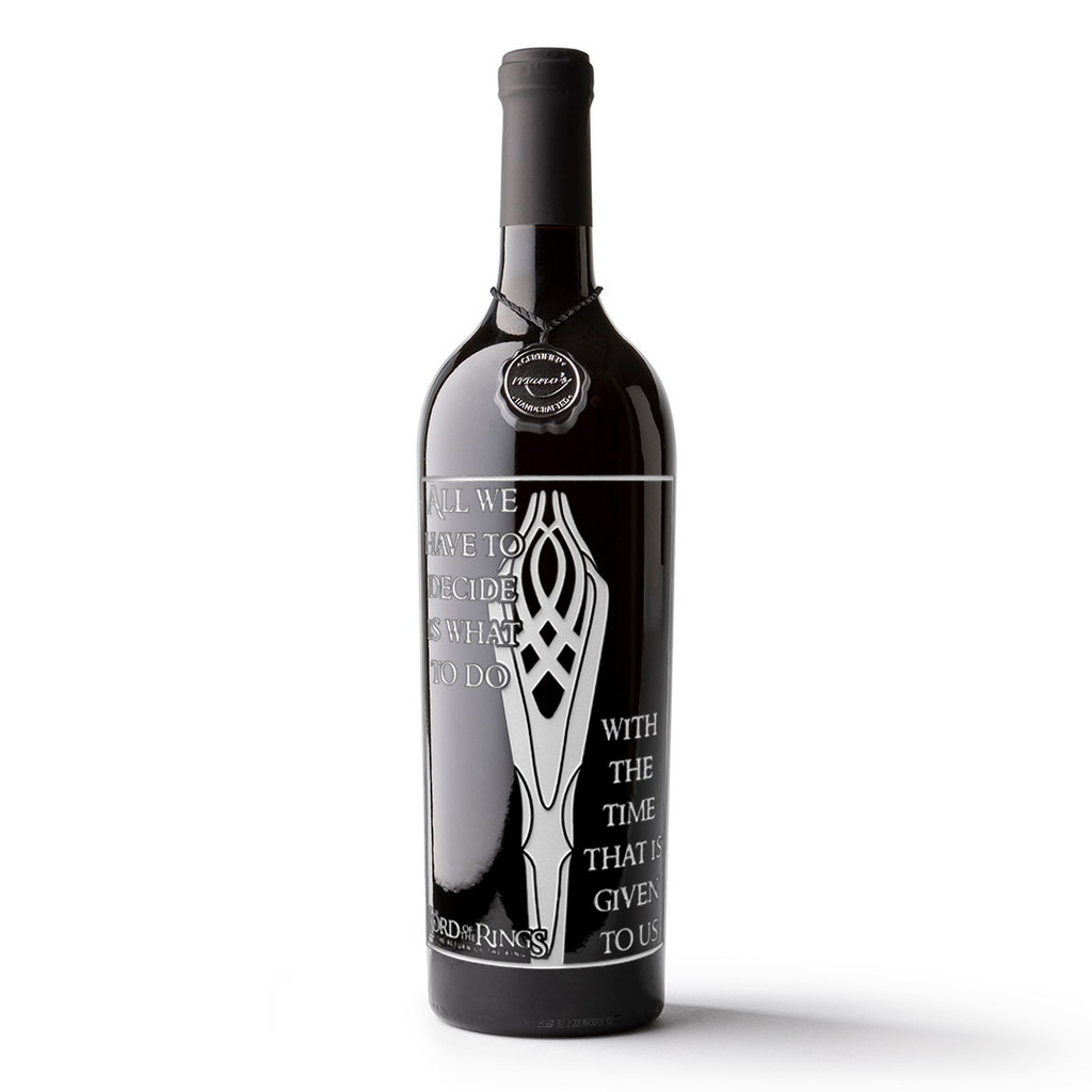 The Lord of the Rings Gandalf the White Staff Etched Wine