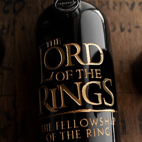 The Lord of the Rings Logo Etched Wine