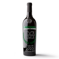 Marshall University Custom Alumni Etched Wine
