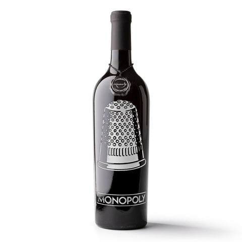 Monopoly Classic Game Piece Etched Wine