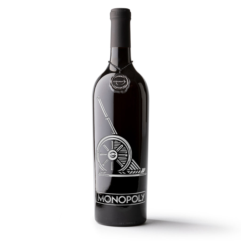 Monopoly Classic Game Piece Etched Wine