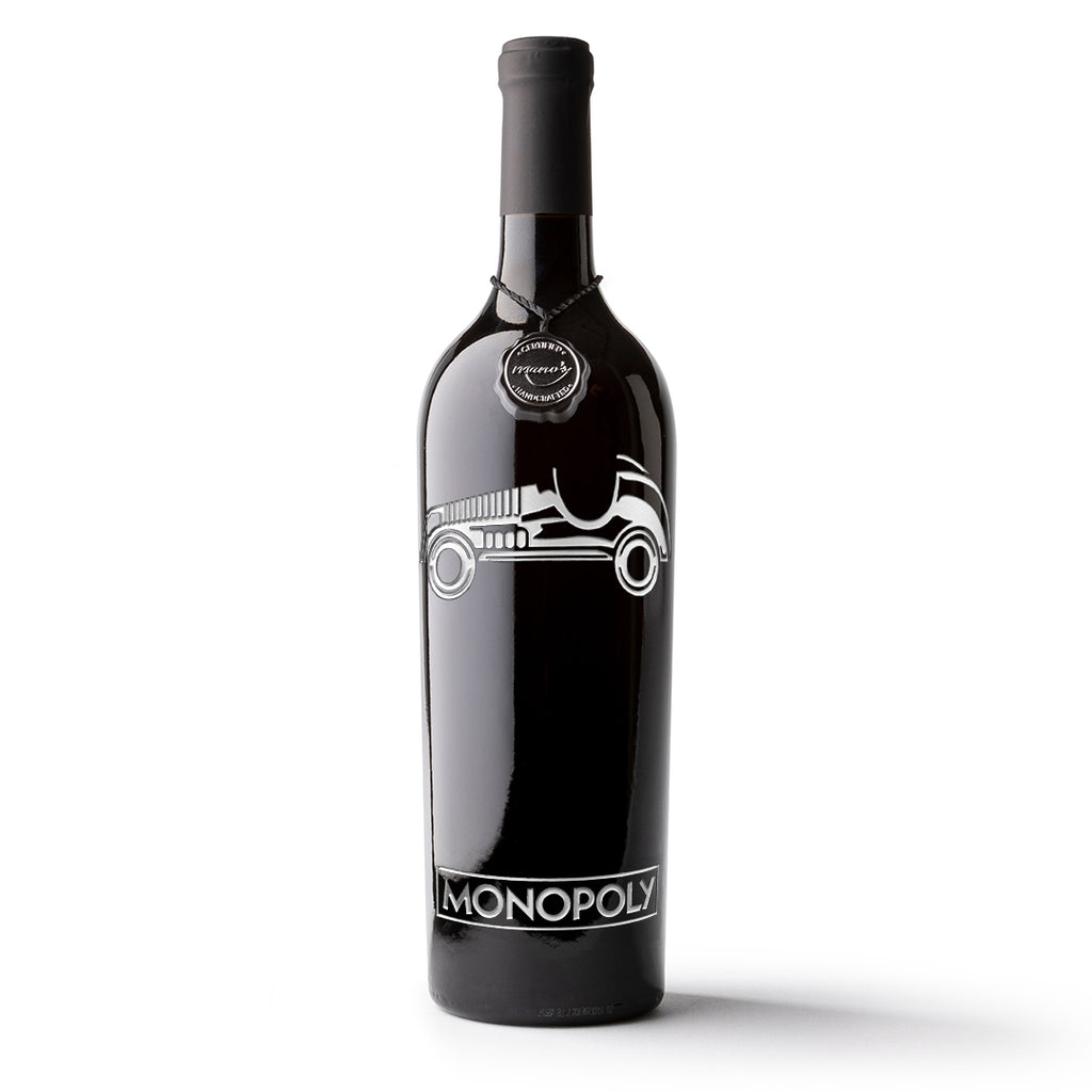 Monopoly Classic Game Piece Etched Wine