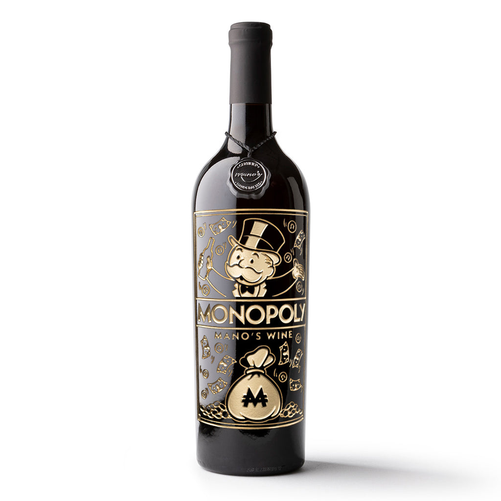 Monopoly Board Game Etched Bottle