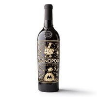 Monopoly Board Game Etched Bottle