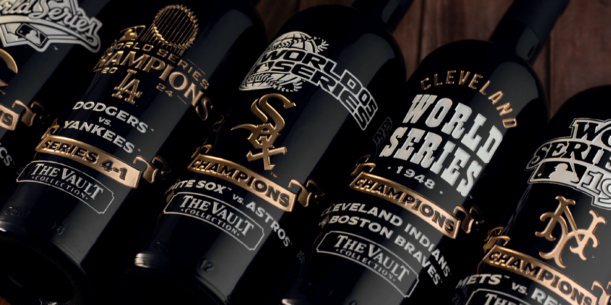 Toast to history with Mano's Wine's MLB World Series Vault etched wine collection! Shop your team!