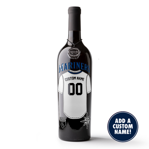Seattle Mariners Custom Jersey Etched Wine