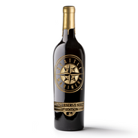 Order Seattle Mariners Gold Reserve Etched Wine Bottle from Mano's Wine