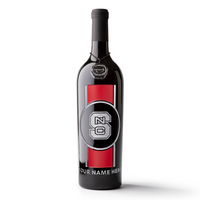 Customizable North Carolina State University cabernet sauvignon wine bottle from Mano's Wine