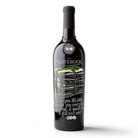The Notebook Letters Etched Wine