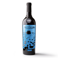 The Notebook Swans Etched Wine