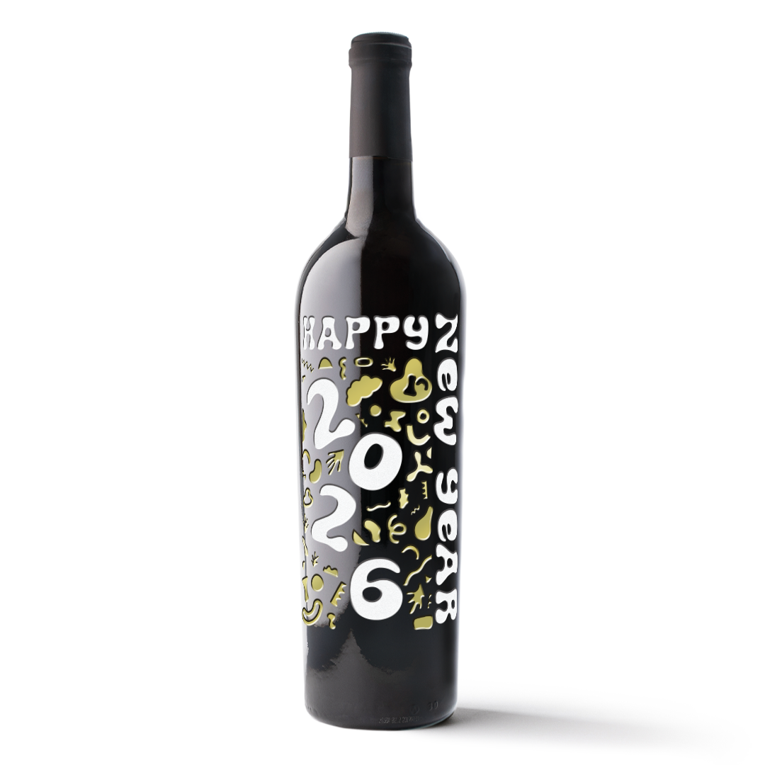 Mano's Wine 2026 カリフォルニア カベルネ・ソーヴィニヨン Happy New Year 2026 Etched Wine – Mano's Wine