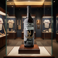 New York Mets 1986 World Series Vault Etched Wine