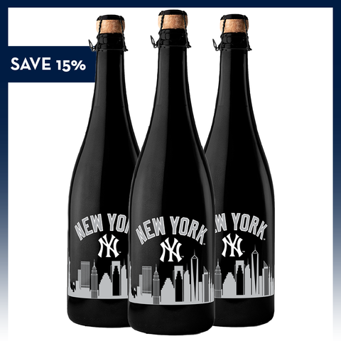 New York Yankees Skyline Series Black Bubbly 3 Pack