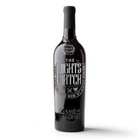 Game of Thrones Nights Watch Etched Wine