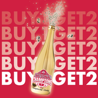 Buy 1 Get 2 Ohio State University 2024 National Champions Metallic Gold Bubbly wine bottles