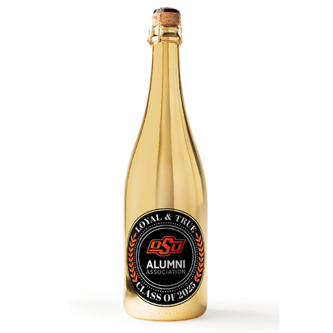 Order a bottle of Oklahoma State Alumni Association Gold Bubbly wine from Mano's Wine