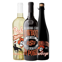 Oklahoma State University 3 pack of cabernet sauvignon, bubbly wine, and sauvignon blanc from Mano's Wine