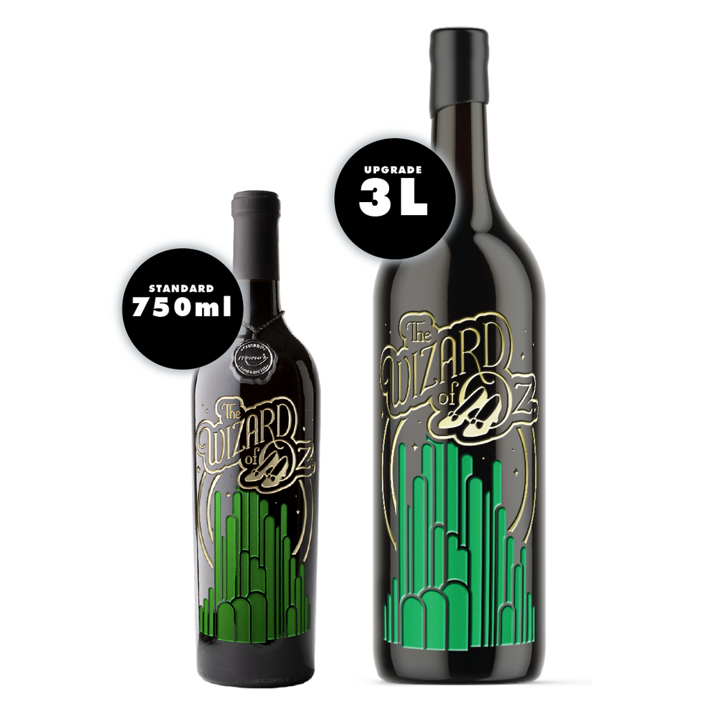 The Wizard of Oz Emerald City Etched Wine