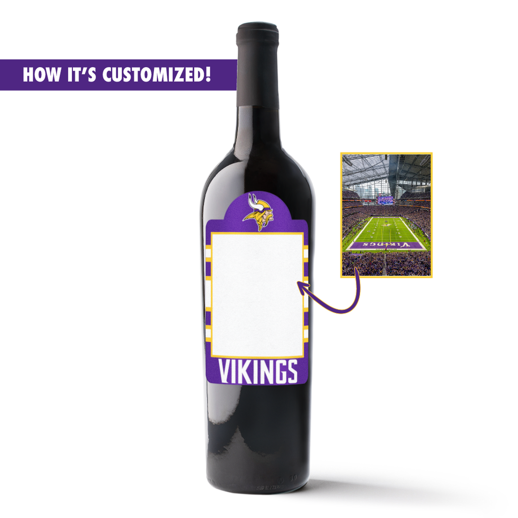 Minnesota Vikings Photo Label Cabernet Sauvignon