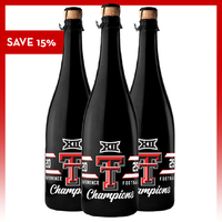 Texas Tech 2025 Big XII Football Champions Bubbly Mano's Wine