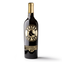 Order Boston Red Sox Gold Reserve Etched Wine Bottle from Mano's Wine