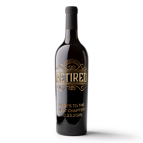 Officially Retired Custom Etched Wine