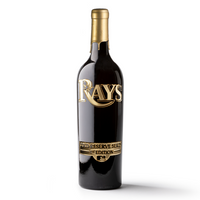 Order Tampa Bay Rays Gold Reserve Etched Wine Bottle from Mano's Wine