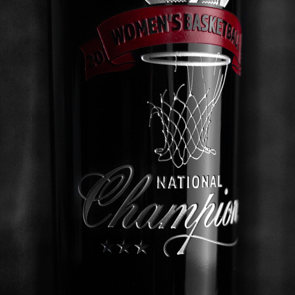 South Carolina 2024 Women's Basketball Champions Etched Wine