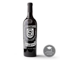 Syracuse University Custom Alumni Etched Wine