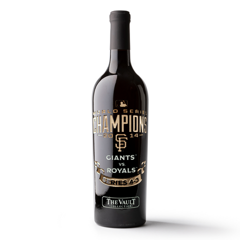 San Francisco Giants 2014 World Series Vault Etched Wine
