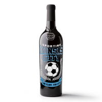 Sporting Kansas City For Glory Etched Wine