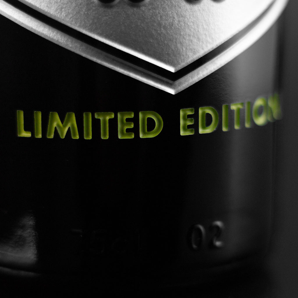 Limited Edition etched in light green on the Seattle Seahawks 2025 World Champions Banner Etched Wine