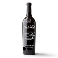 Talladega Speedway Custom Name Etched Wine