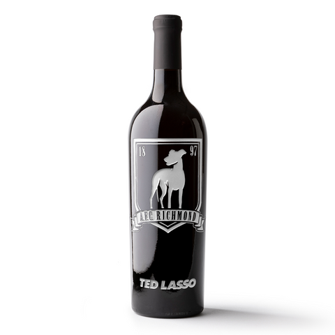 Ted Lasso A.F.C. Richmond Etched Wine
