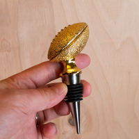 Gold Football Wine Stopper