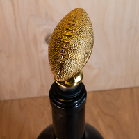 Gold Football Wine Stopper